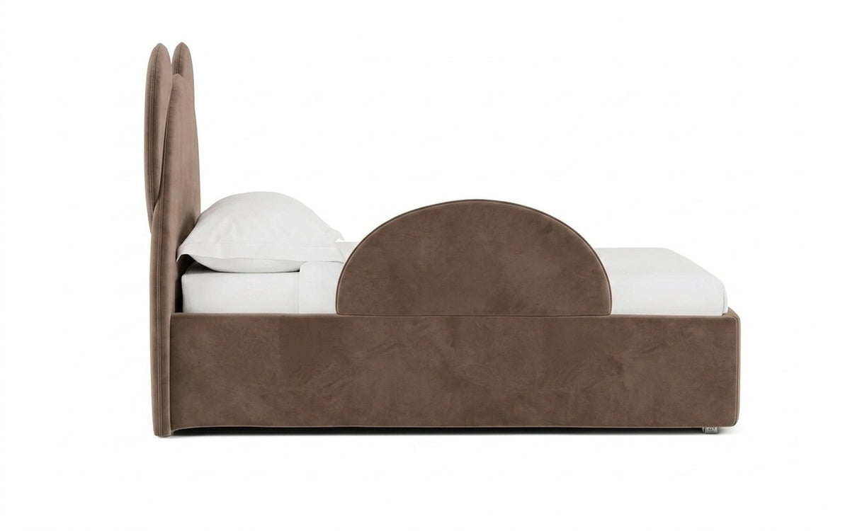 Accessories for bed sideboard in Casanova Stone fabric, product photo on white background