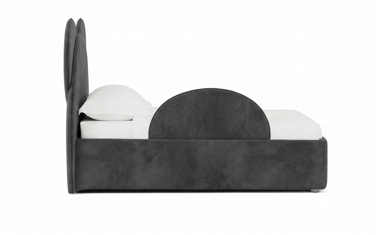 Accessories for bed sideboard in Dumont 26 fabric, product photo on white background