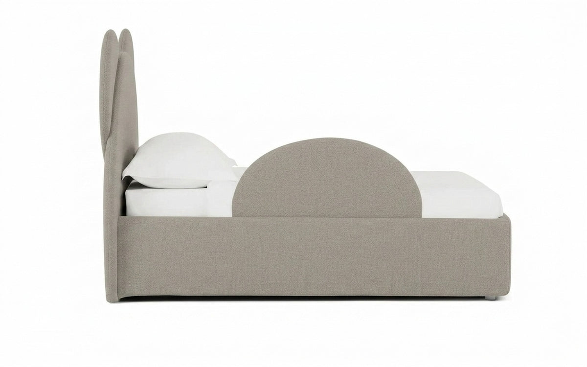 Accessories for bed sideboard in Forte 03 fabric, product photo on white background
