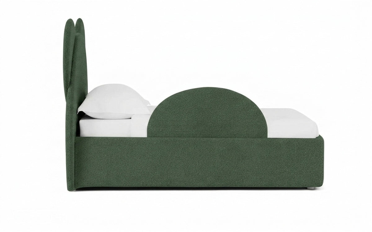 Accessories for bed sideboard in Royal I Field fabric, product photo on white background