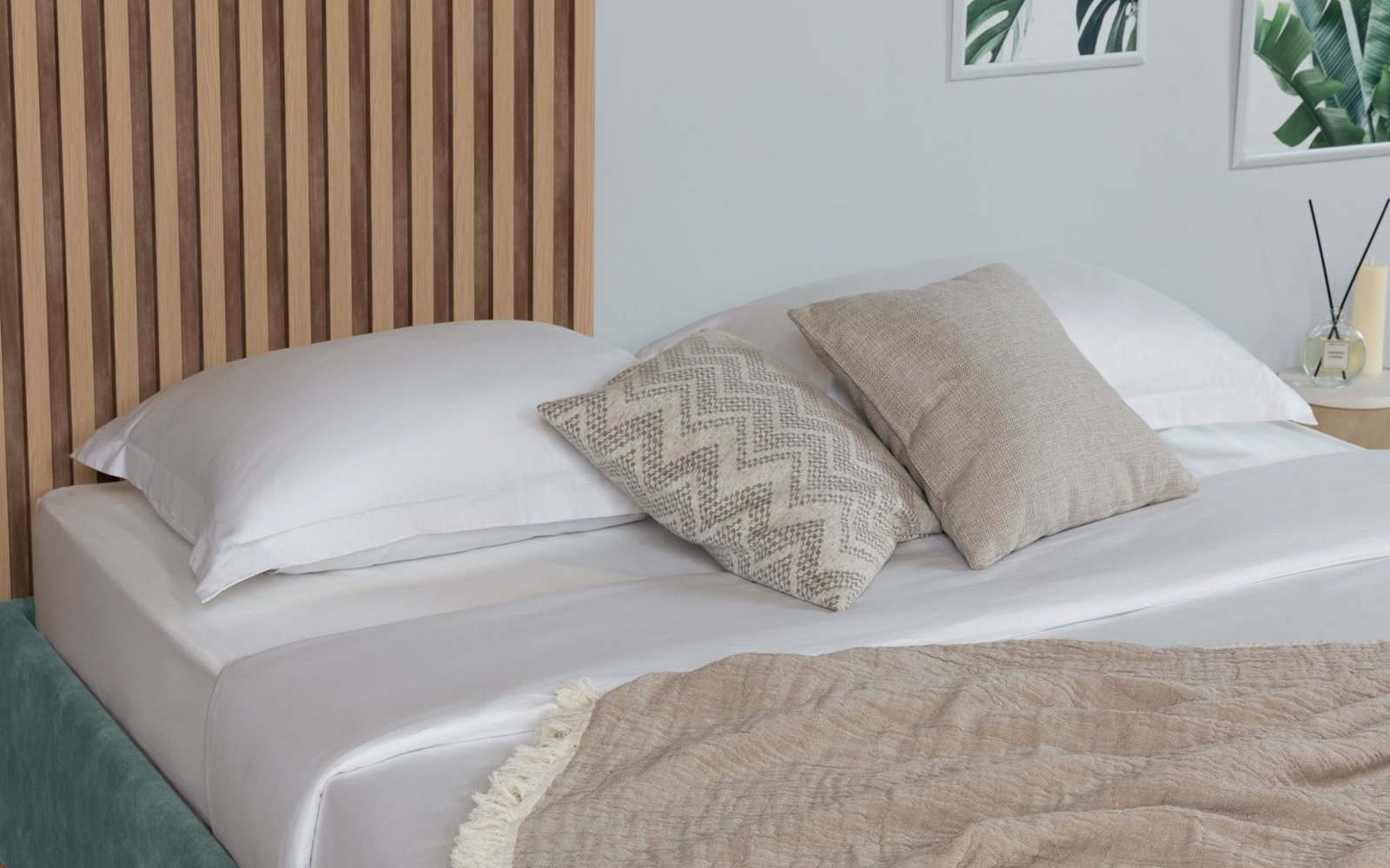 Dominus bed base in a bedroom interior, view 1