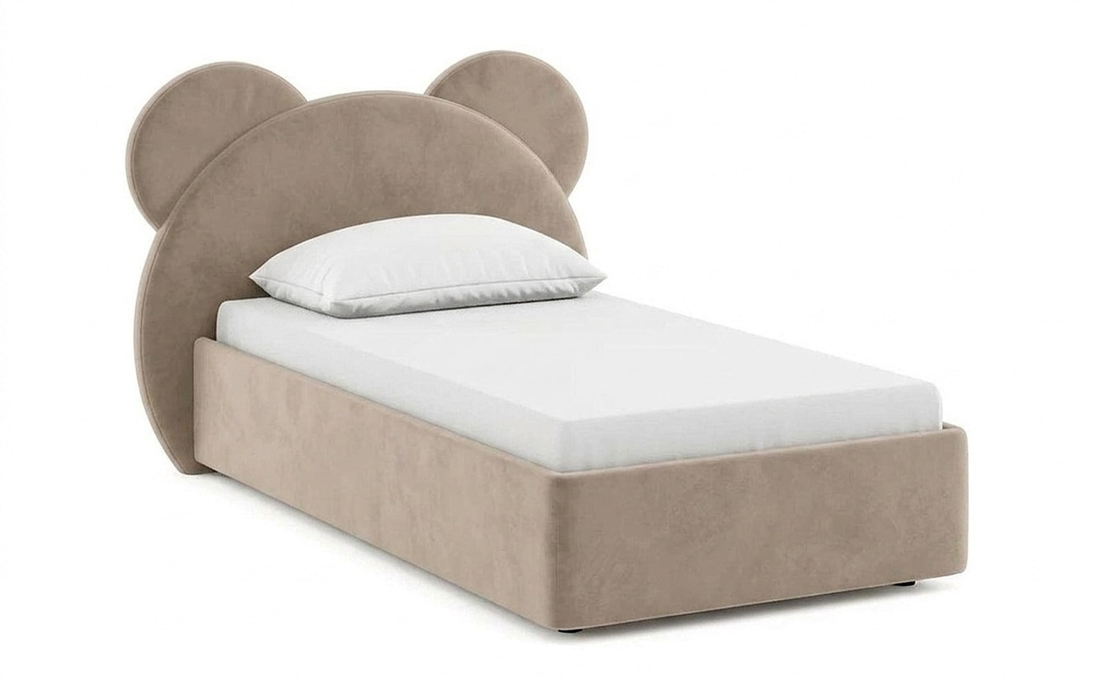Boo bed in Dumont 02 fabric, product photo on white background