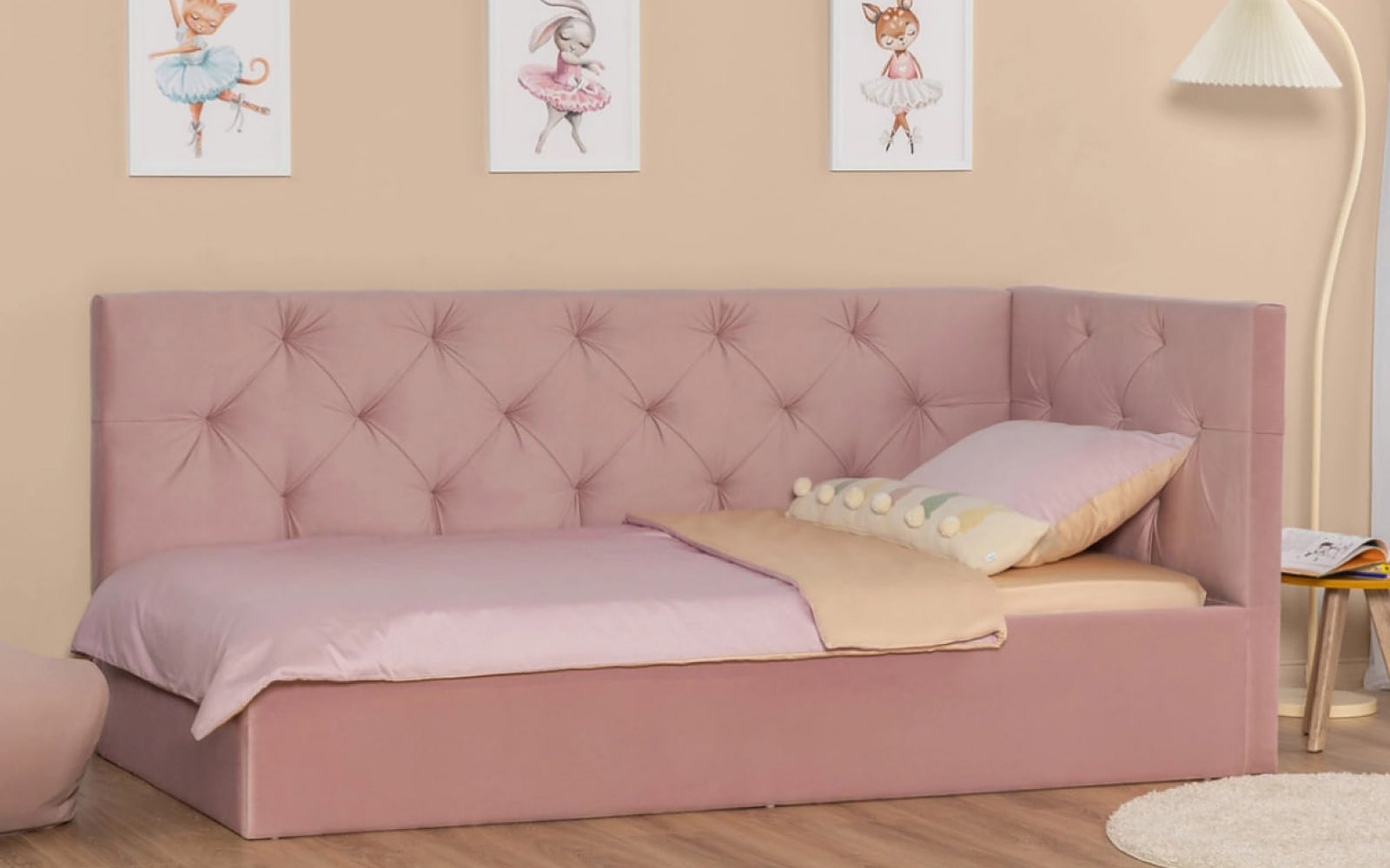 Camilla Pro bed in a bedroom interior, view 1