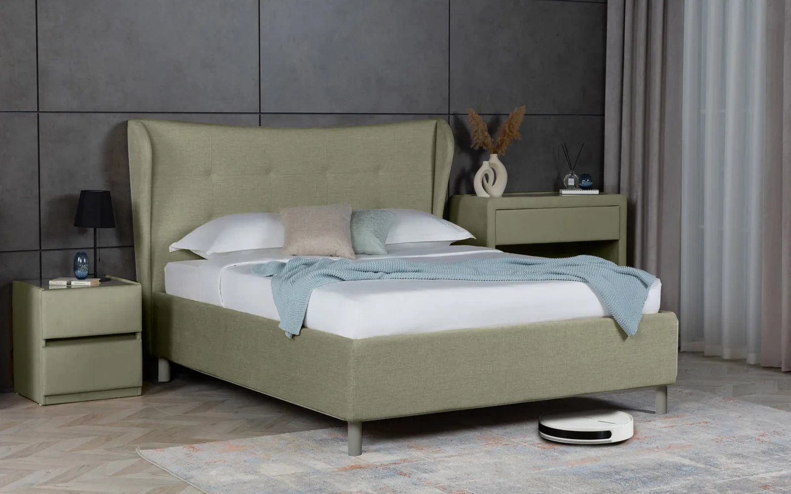 Carla Nova bed in a bedroom interior, view 2