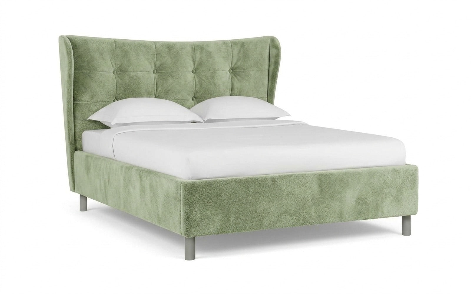 Carla Nova bed in Soul 618 fabric, product photo on white background