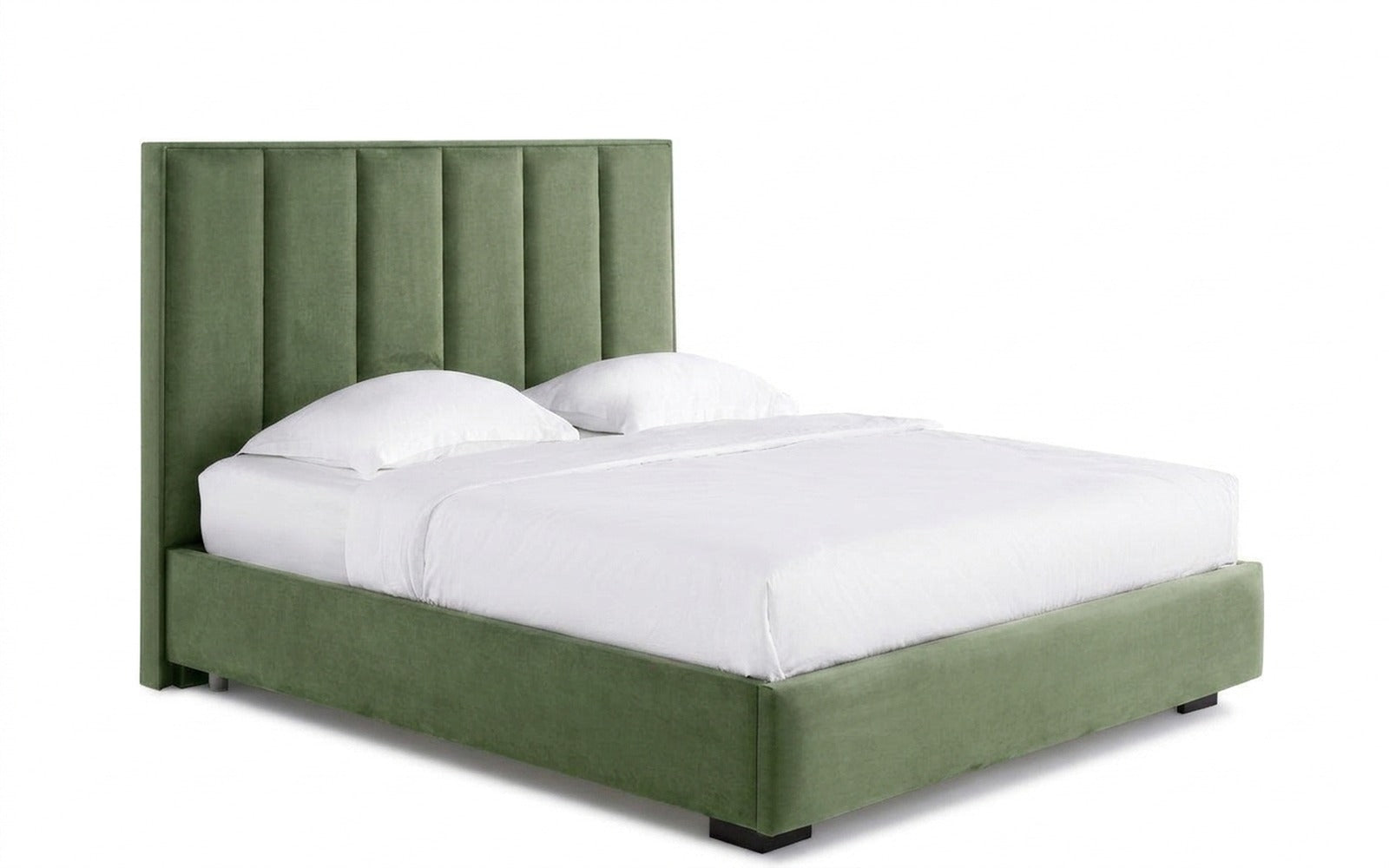Charlotte bed in Soul 618 fabric, product photo on white background