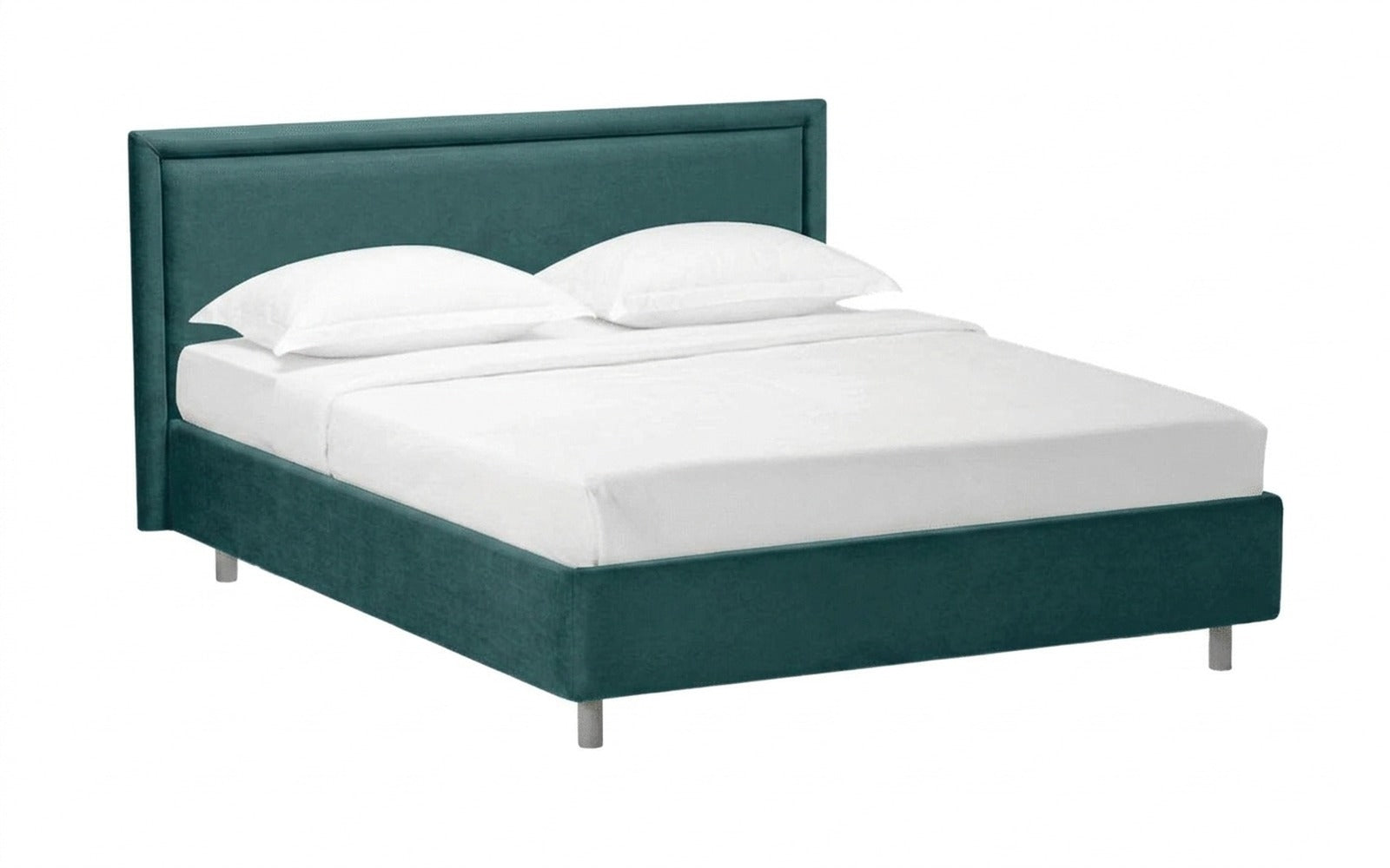 Domenico Nova bed in Casanova Seawave fabric, product photo on white background