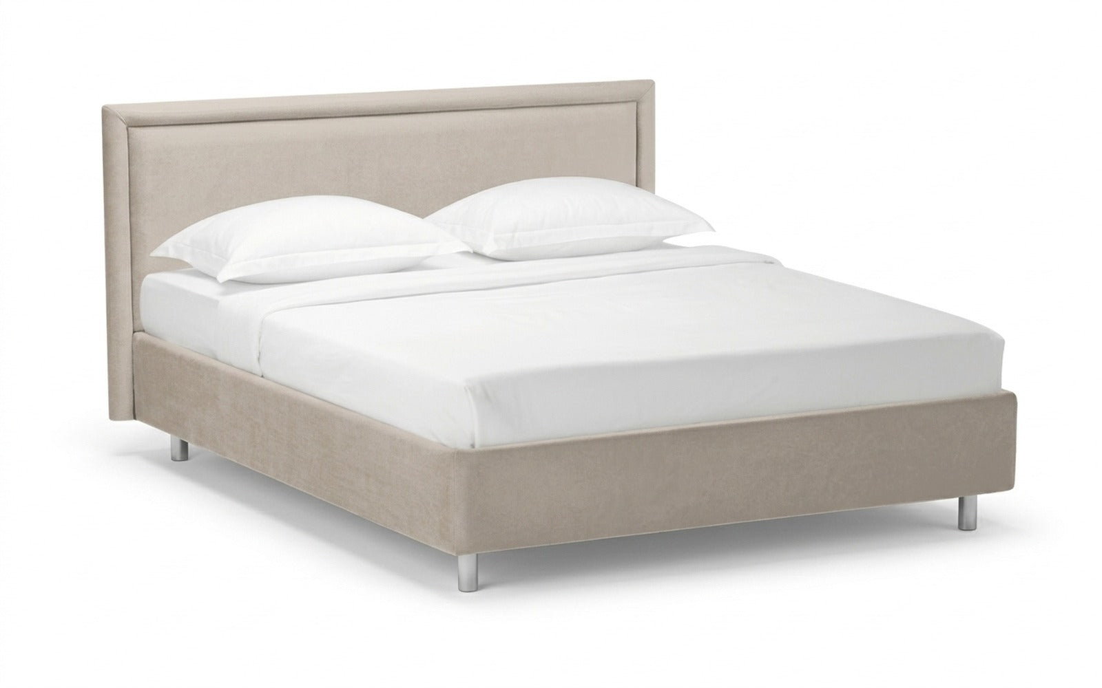 Domenico Nova bed in Shammy Sunrise fabric, product photo on white background