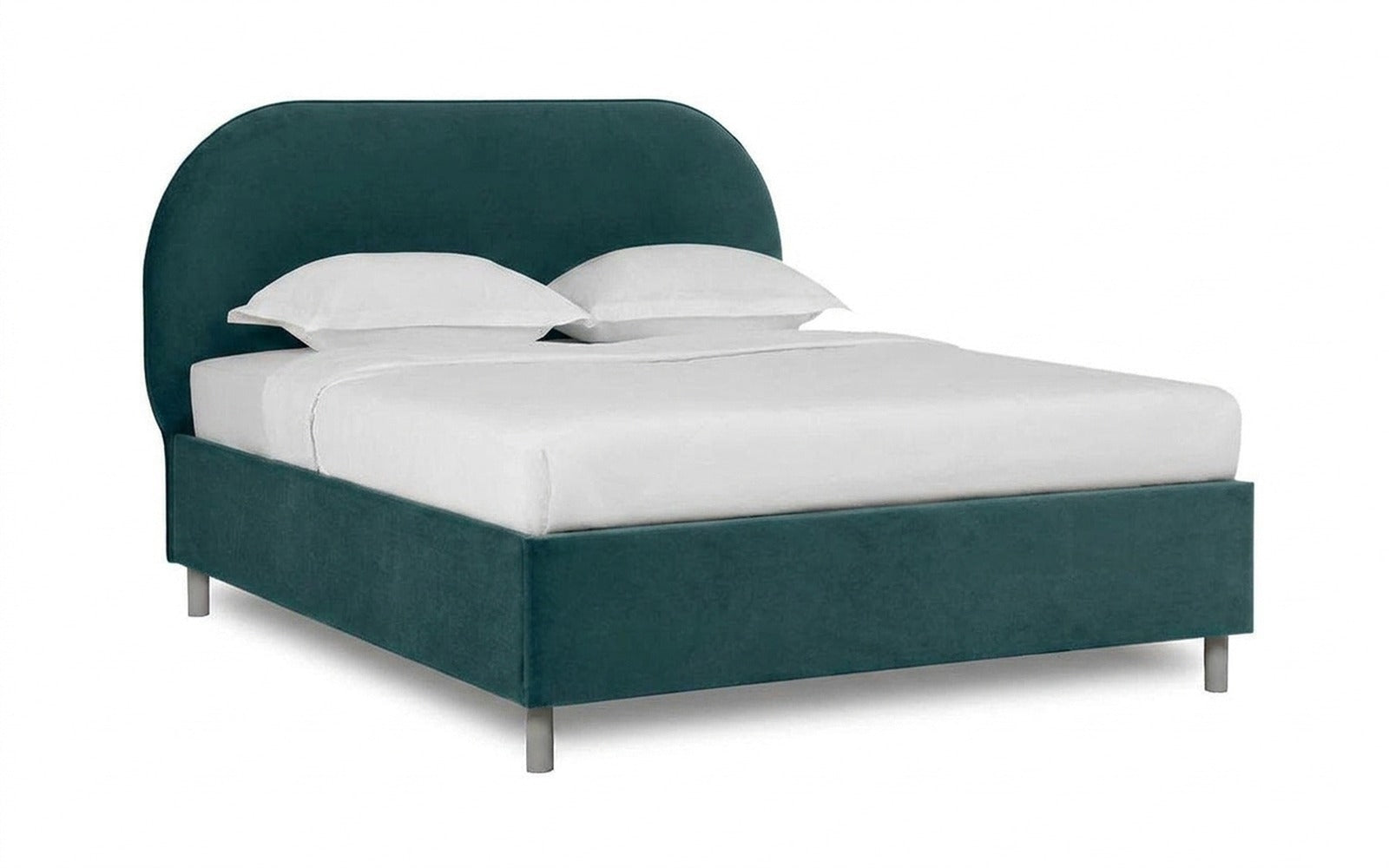 Dora Nova bed in Casanova Seawave fabric, product photo on white background