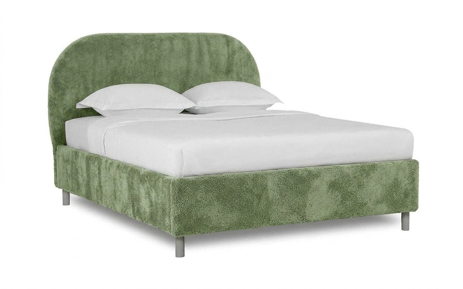 Dora Nova bed in Soul 618 fabric, product photo on white background