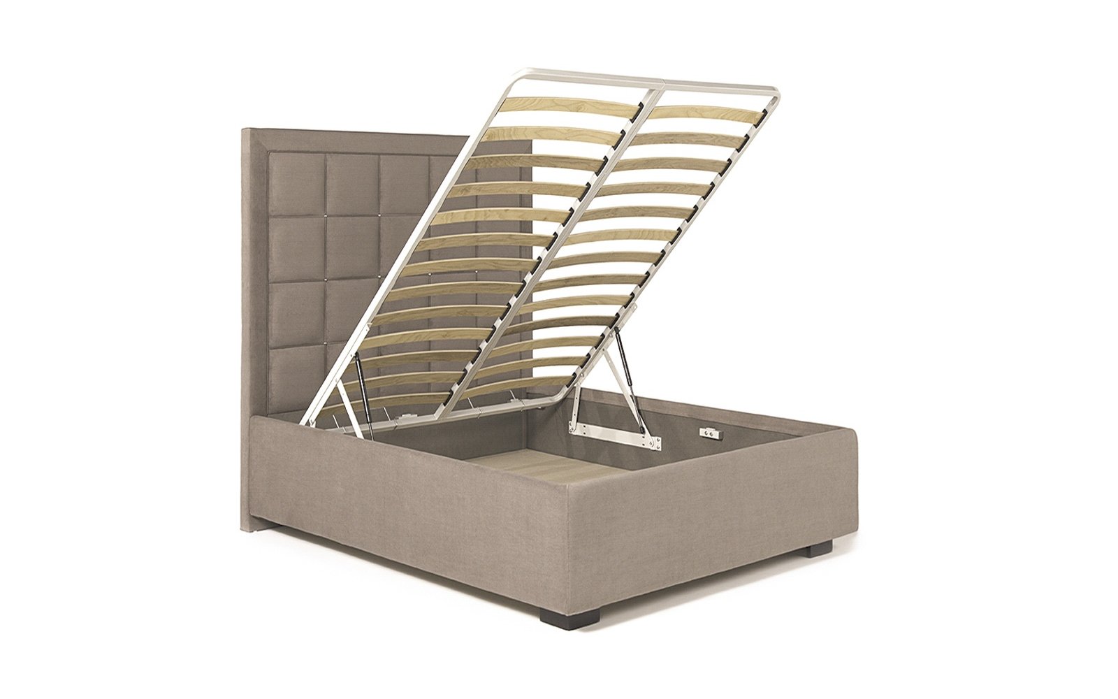 Duglas bed, product photo on white background, view 2