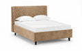 Ella Nova bed in Casanova Beige fabric, product photo on white background