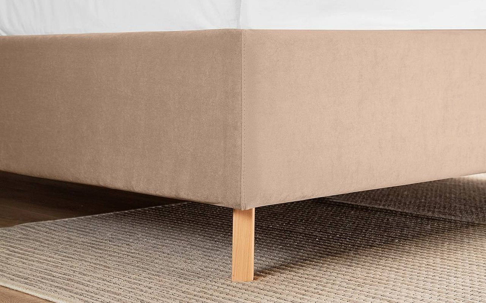 Extra Nova bed with Classic Brilliant Duo mattress set in a bedroom interior, view 1