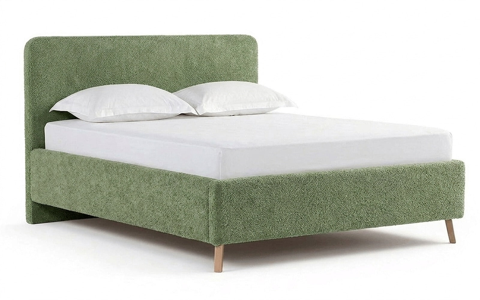 Extra Nova bed in Soul 618 fabric, product photo on white background