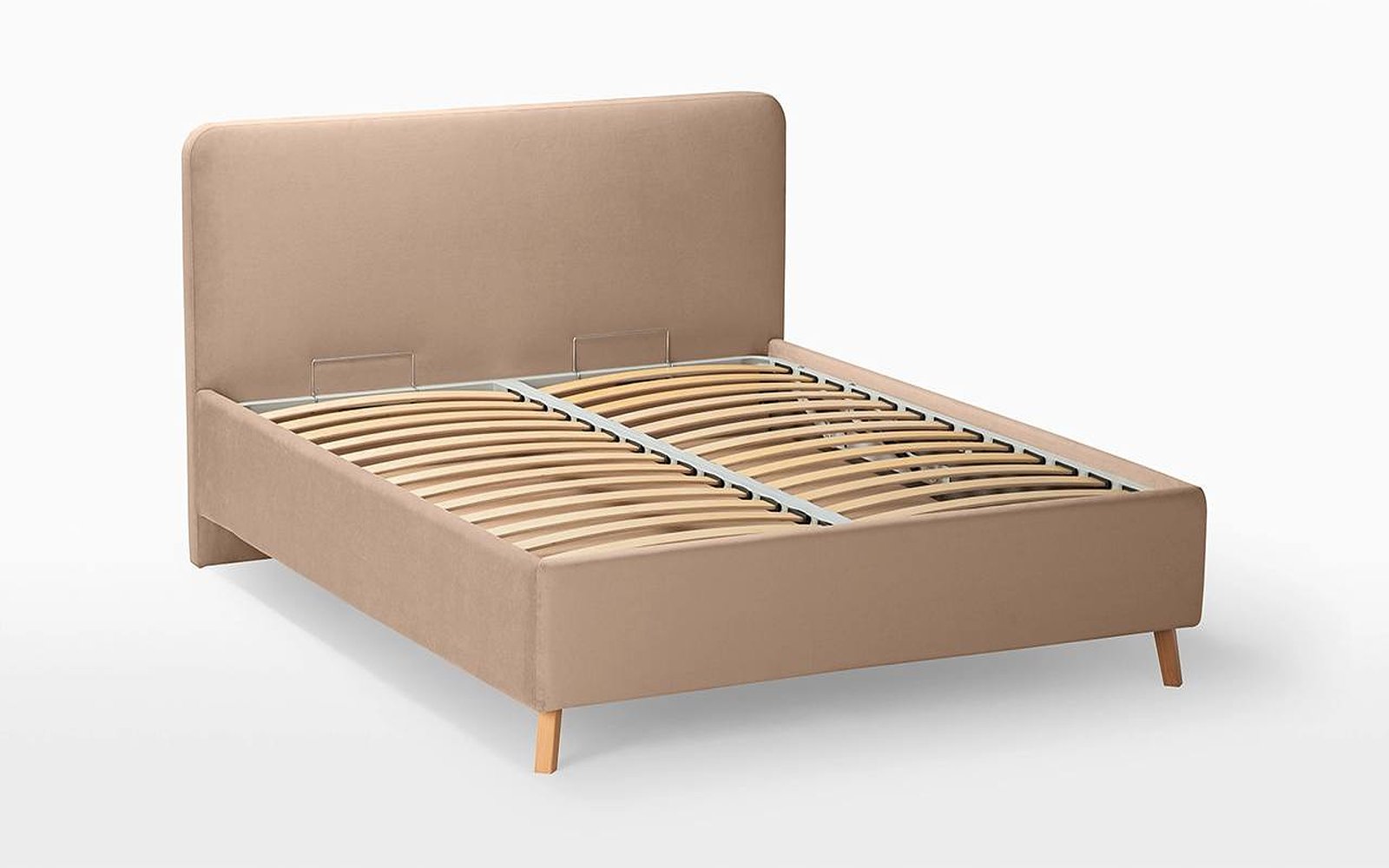 Extra Nova bed with Classic Brilliant Duo mattress set, product photo on white background, view 3