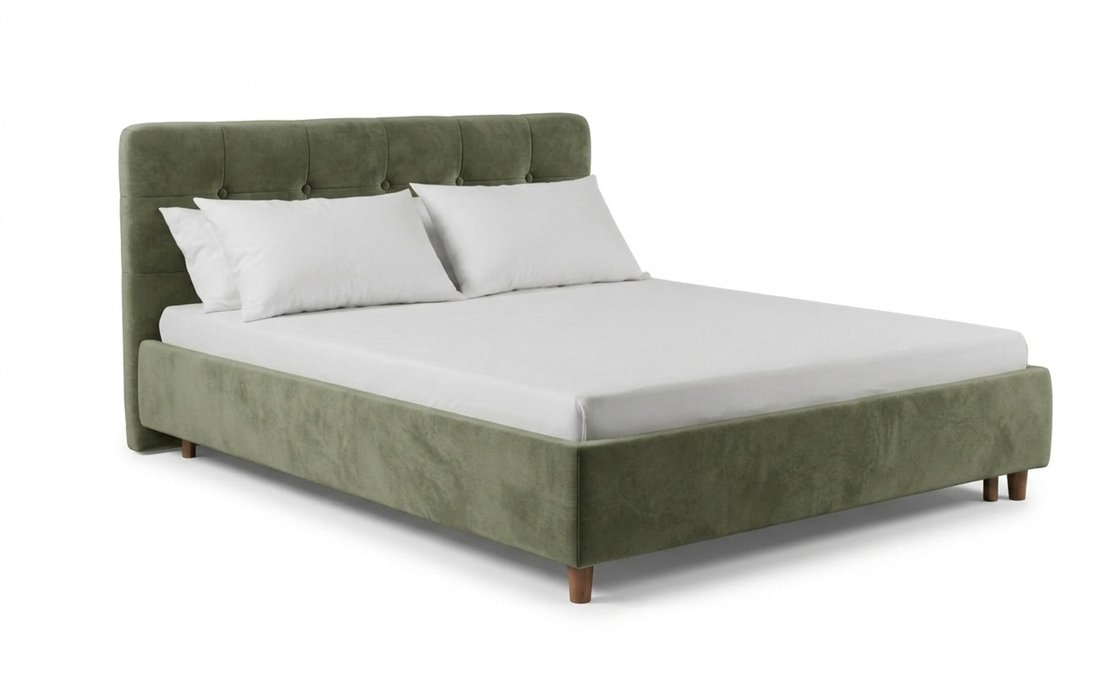 Favorit bed in Soul 618 fabric, product photo on white background