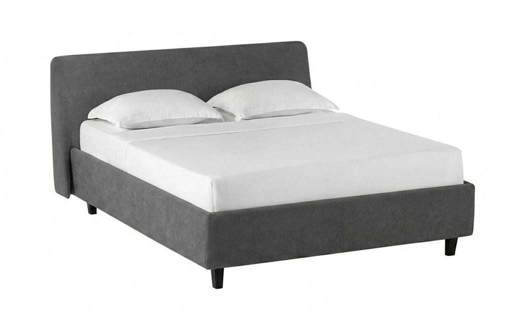 Friza Nova bed in Shammy Frosty fabric, product photo on white background