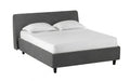 Friza Nova bed in Shammy Frosty fabric, product photo on white background