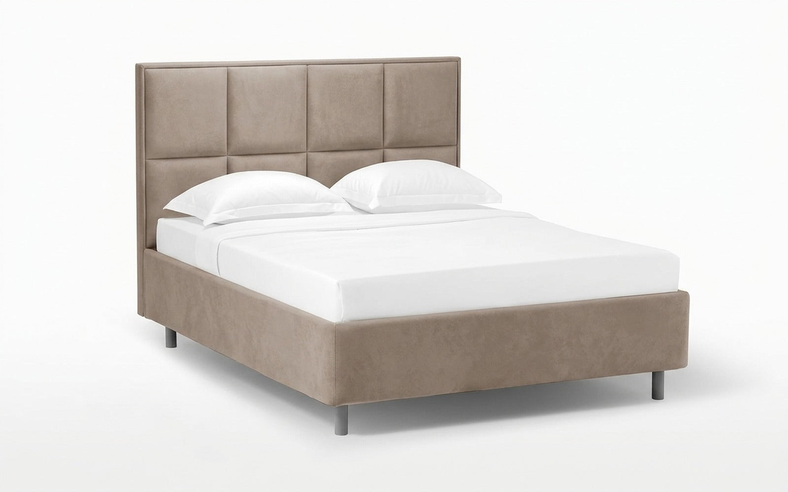 Linea Nova bed in Shammy Sunrise fabric, product photo on white background