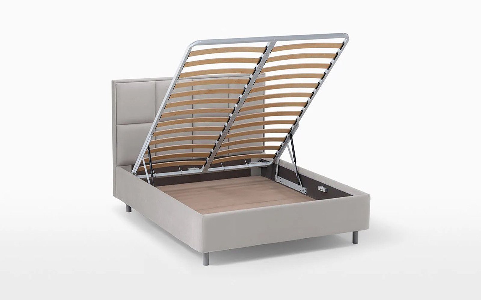 Linea Nova bed, product photo on white background, view 1