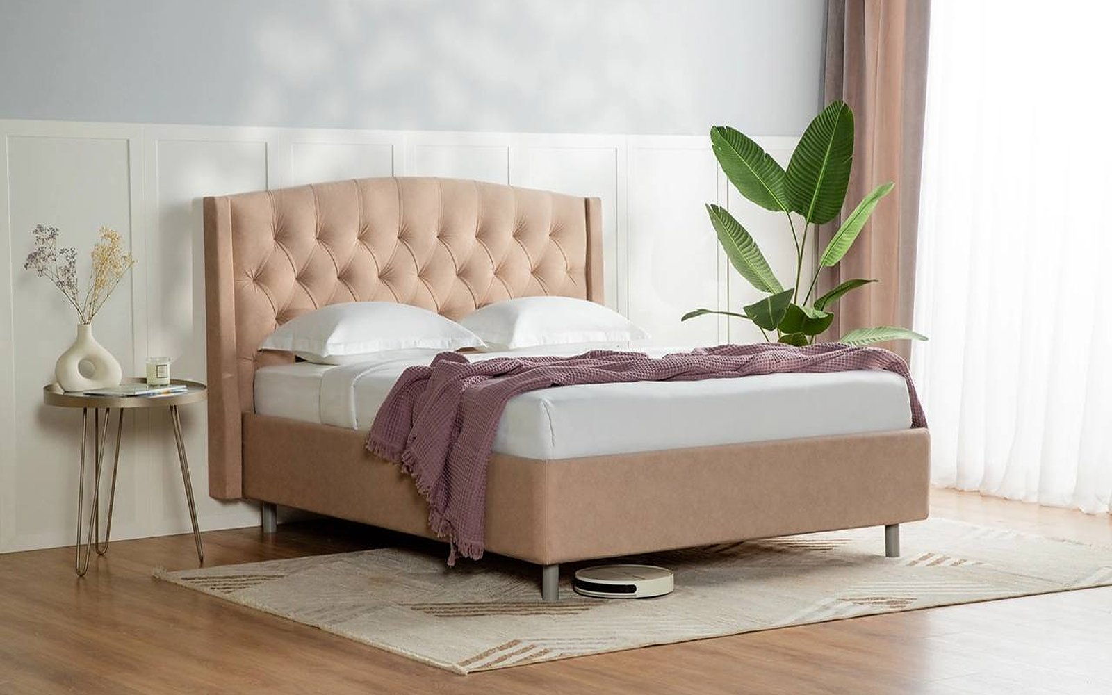 Margot Nova bed in a bedroom interior, view 1