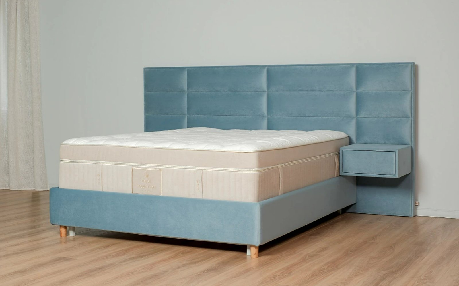 Marselo bed in a bedroom interior, view 2