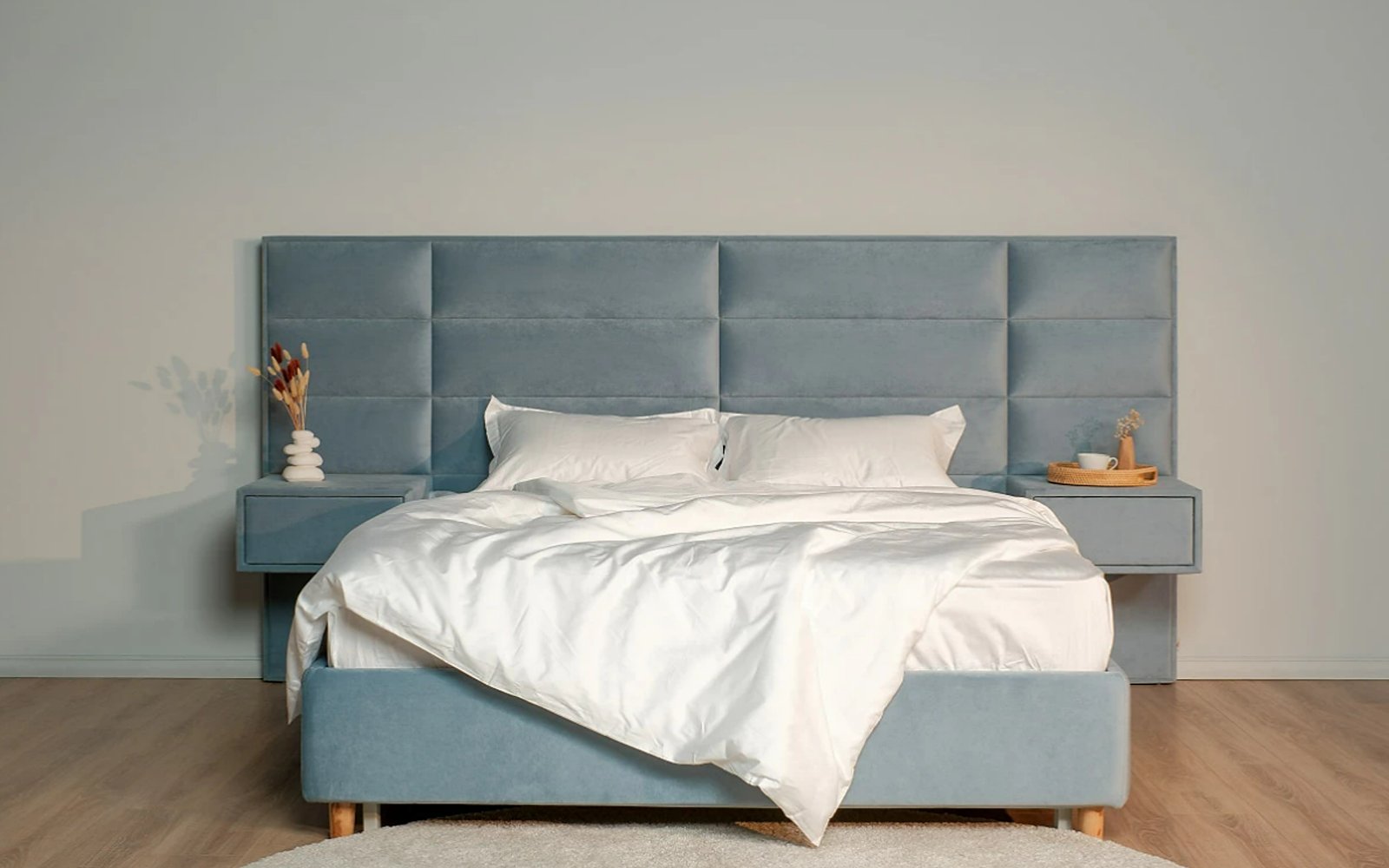Marselo bed in a bedroom interior, view 7