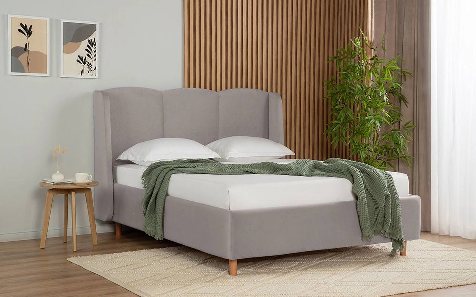 Milora Nova bed in a bedroom interior, view 3