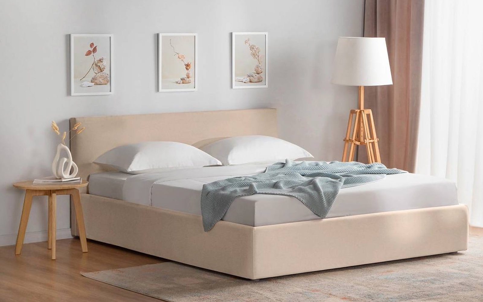 Mira Nova bed in a bedroom interior, view 3