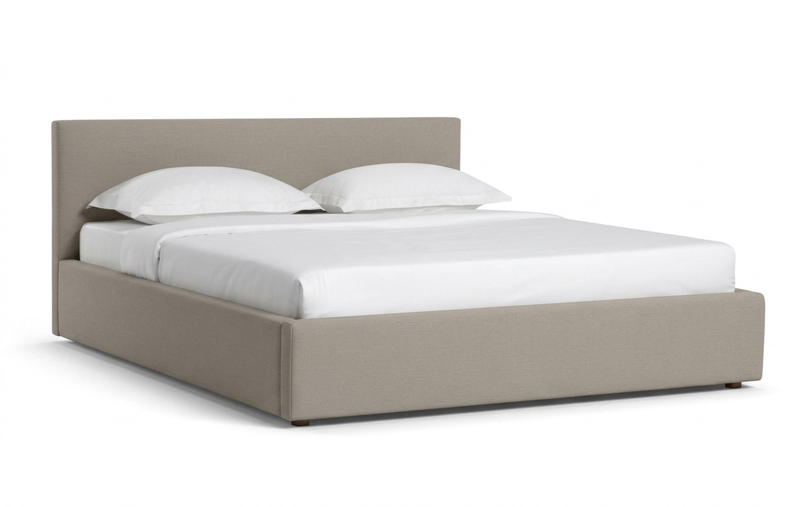 Mira Nova bed in Dumont 02 fabric, product photo on white background