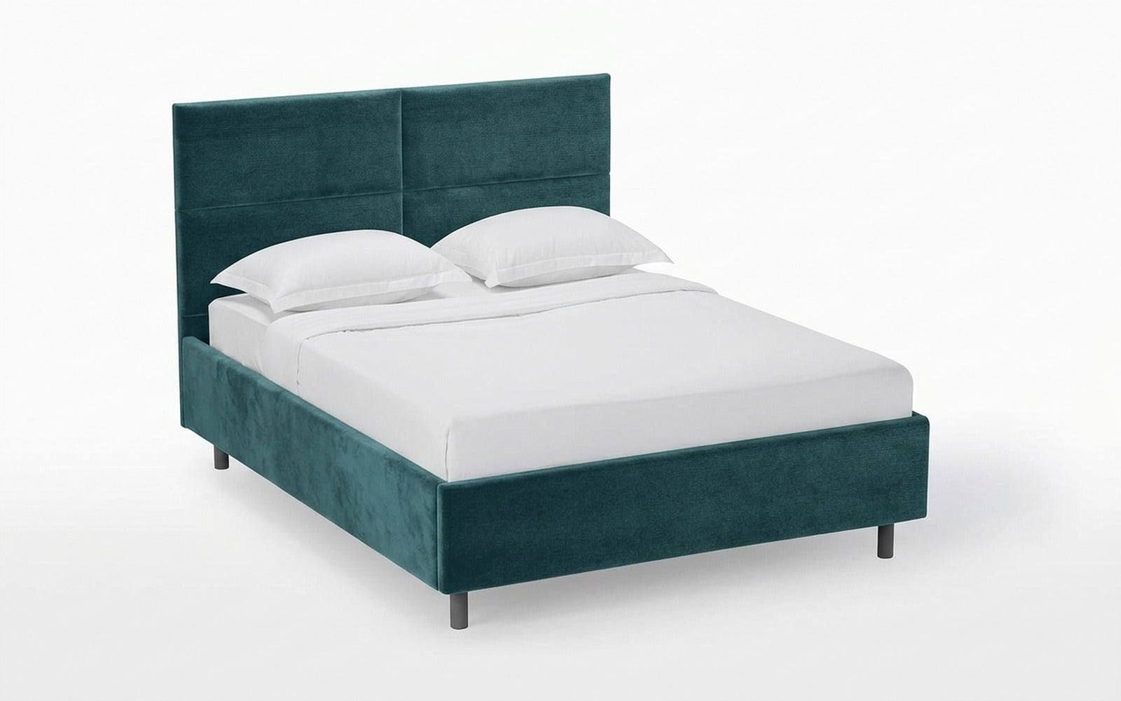 Orlando Nova bed in Casanova Seawave fabric, product photo on white background