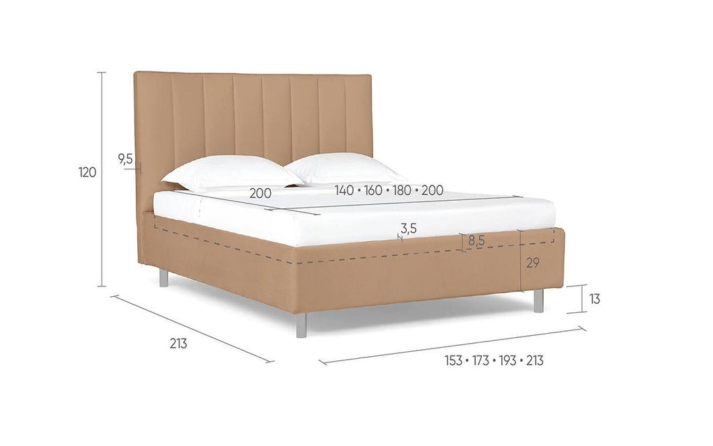 Pola Nova bed, product photo on white background, view 1