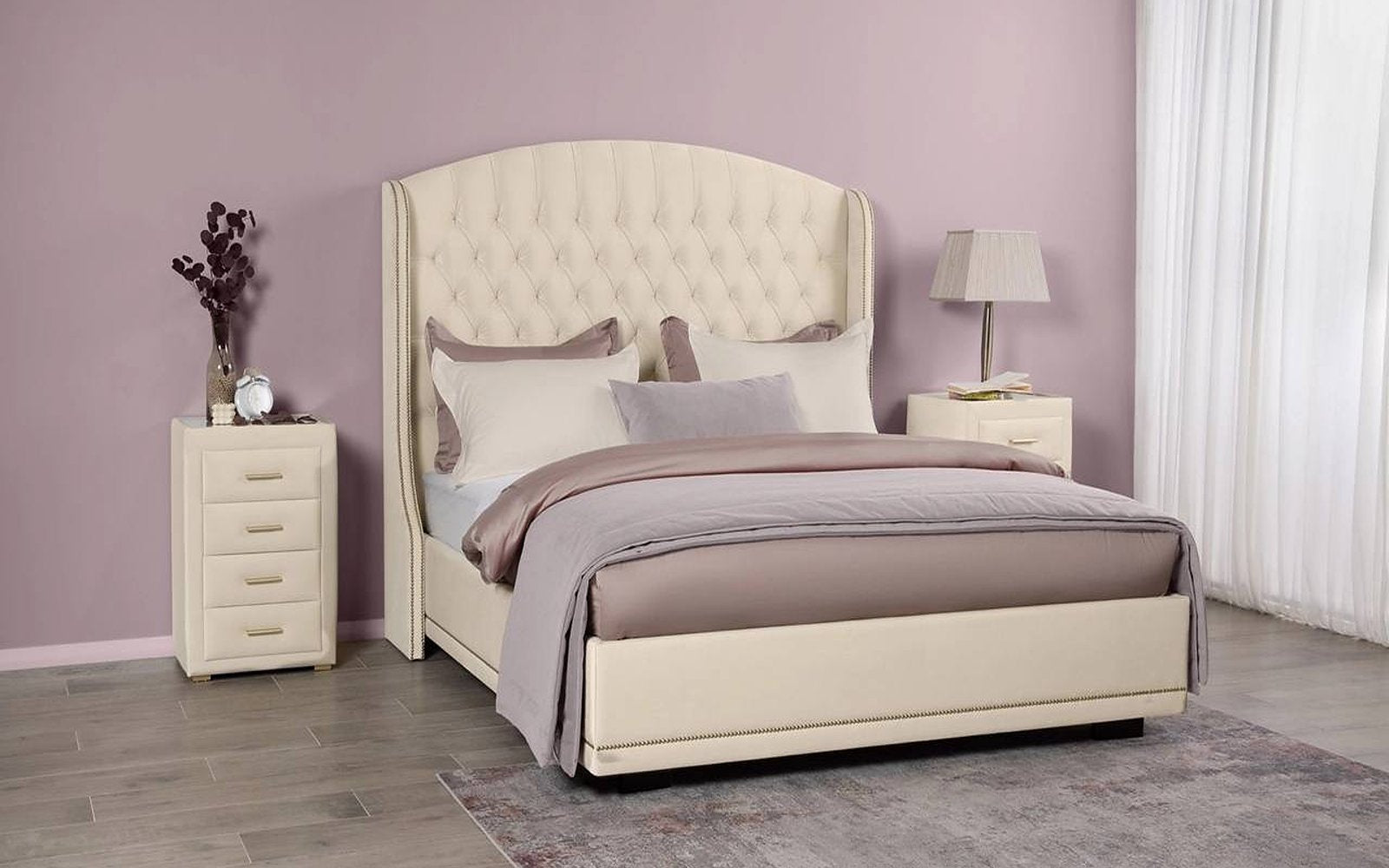 Rachel bed in a bedroom interior, view 3