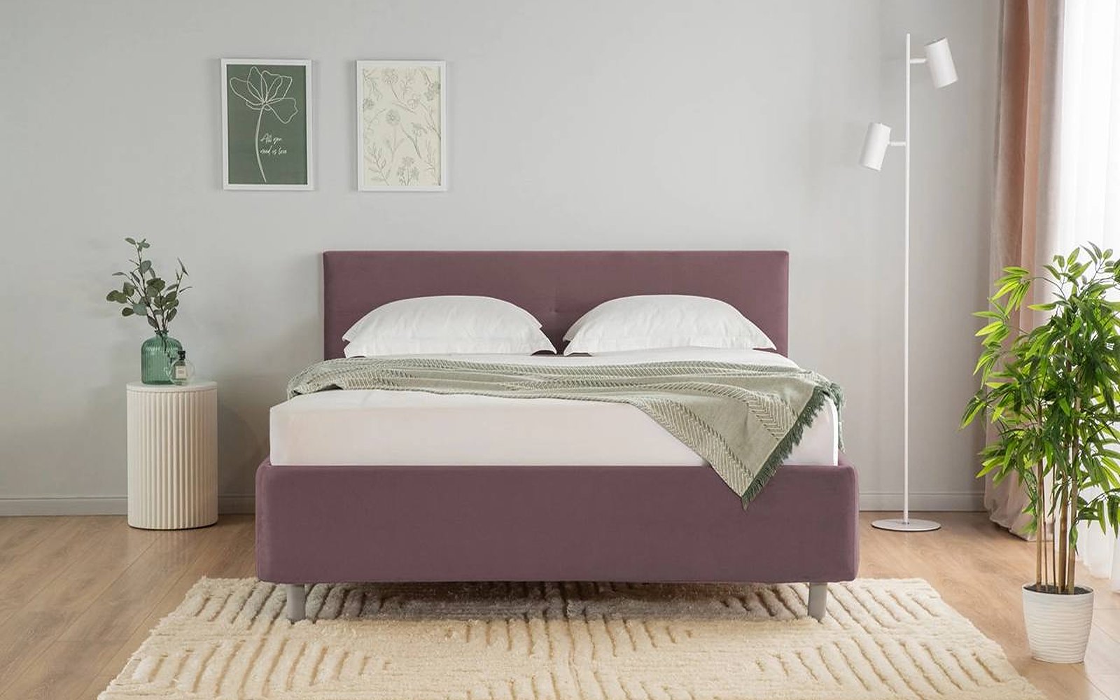 Vanessa Nova bed in a bedroom interior, view 3