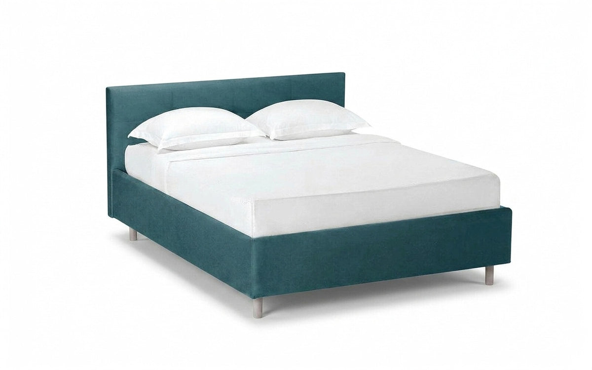 Vanessa Nova bed in Casanova Seawave fabric, product photo on white background