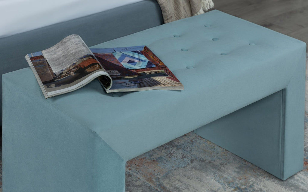 Enigma bedroom bench in a bedroom interior, view 3