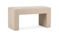 Enigma bench in Balance 130 fabric, product photo on white background