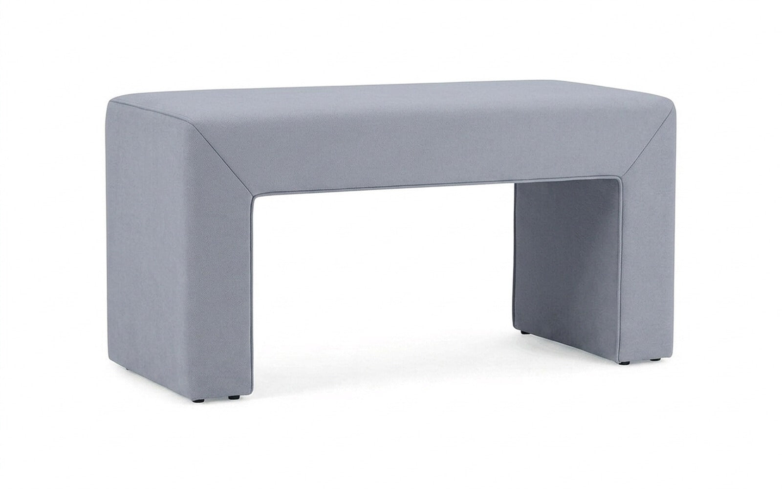 Enigma bench in Balance 900 fabric, product photo on white background