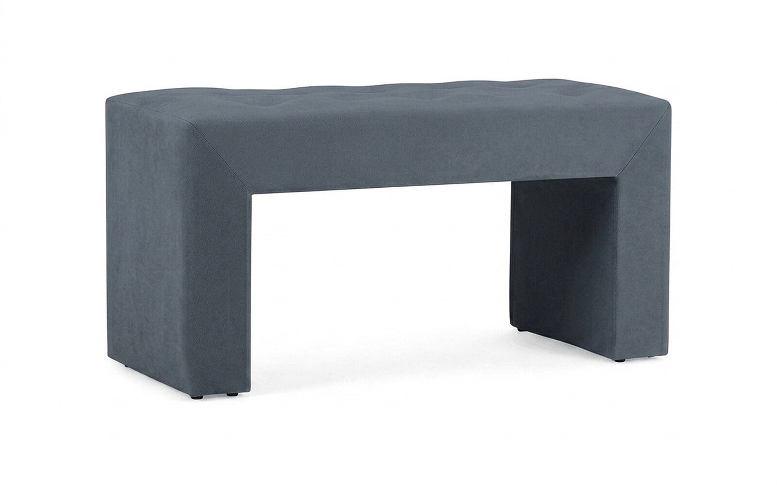 Enigma bench in Balance 996 fabric, product photo on white background