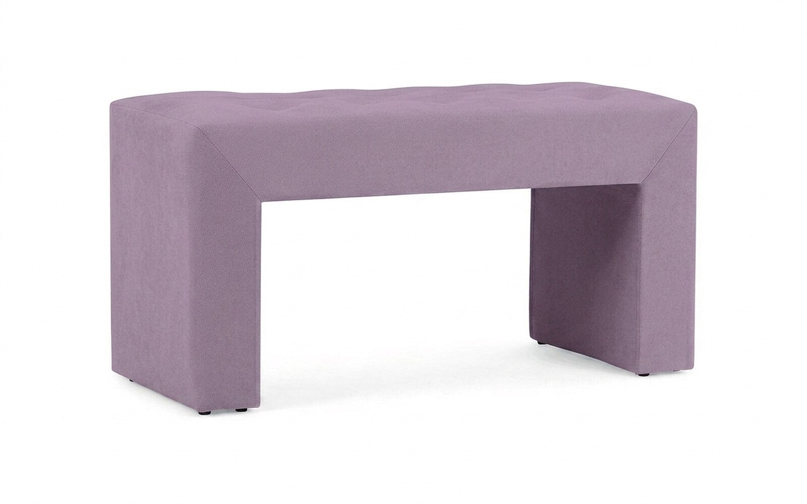 Enigma bench in Velutto 11 fabric, product photo on white background