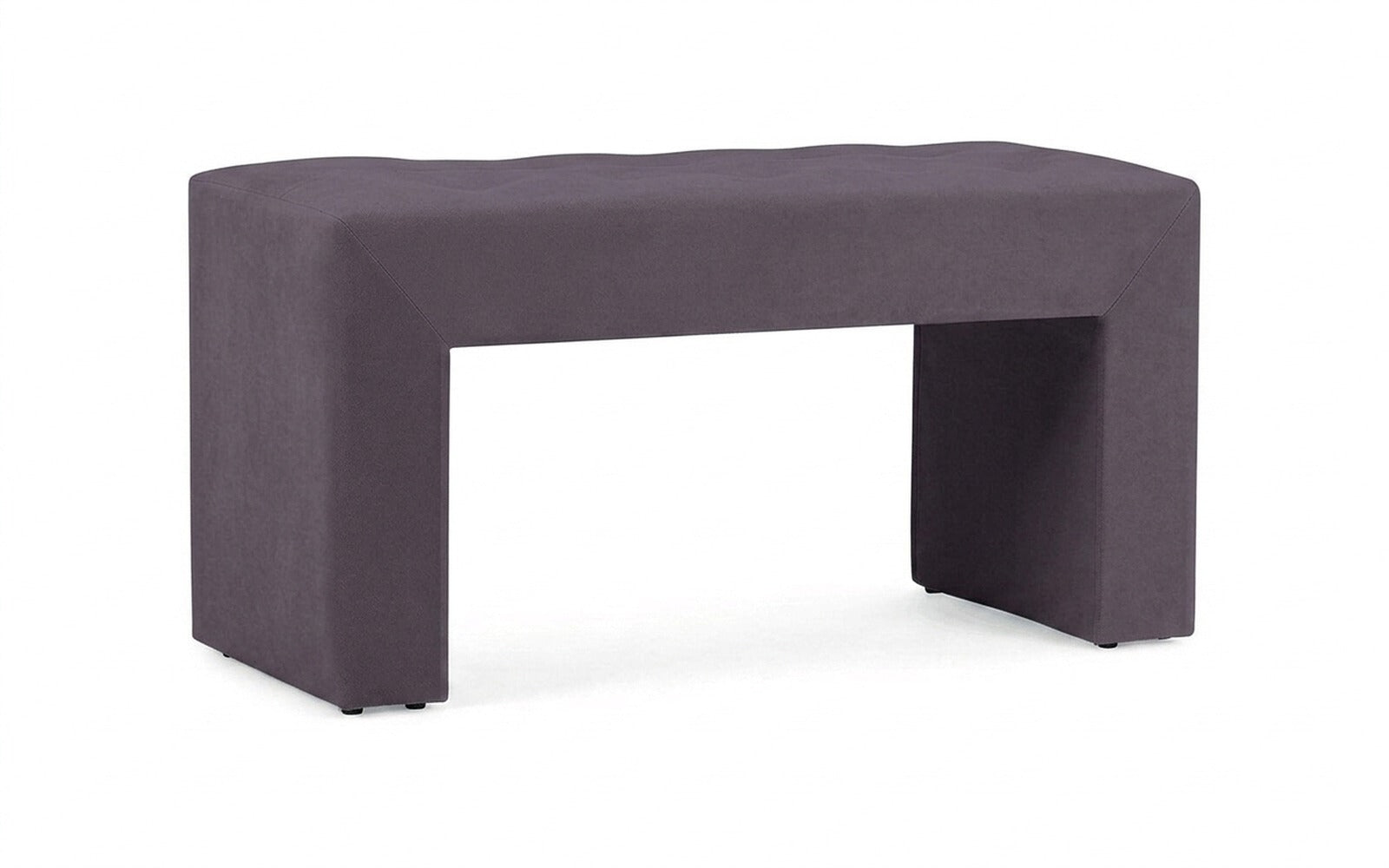 Enigma bench in Velutto 19 fabric, product photo on white background