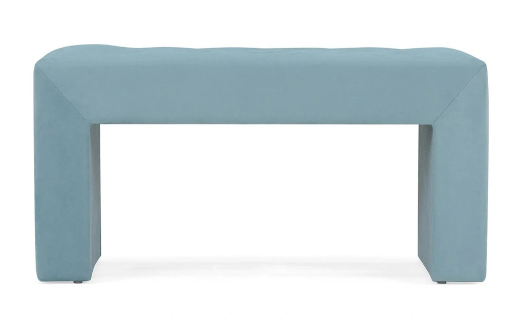 Enigma bedroom bench, product photo on white background, view 1
