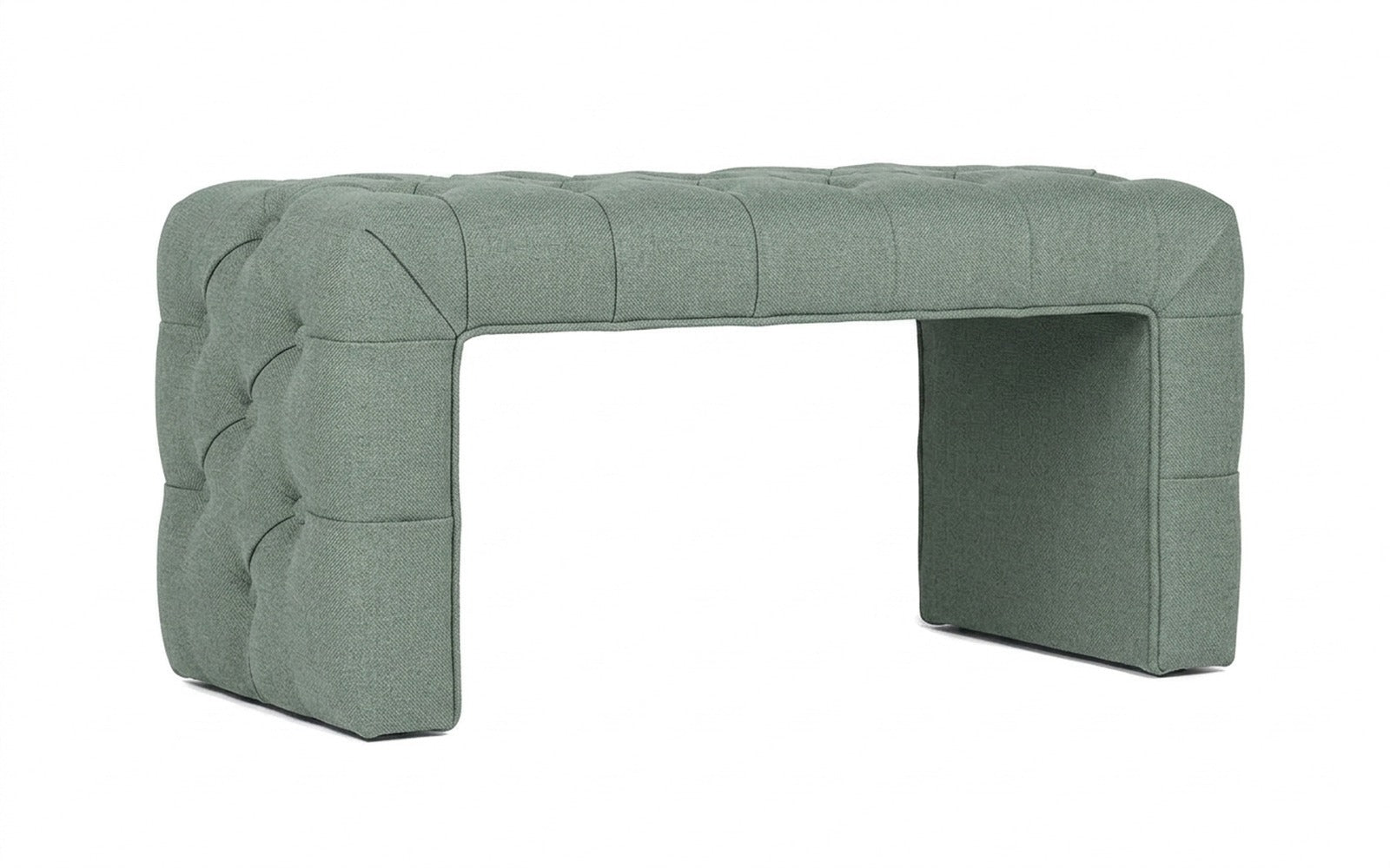 Greta bench in Forte 15 fabric, product photo on white background