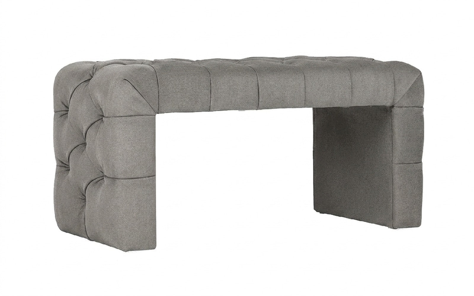 Greta bench in Forte 16 fabric, product photo on white background