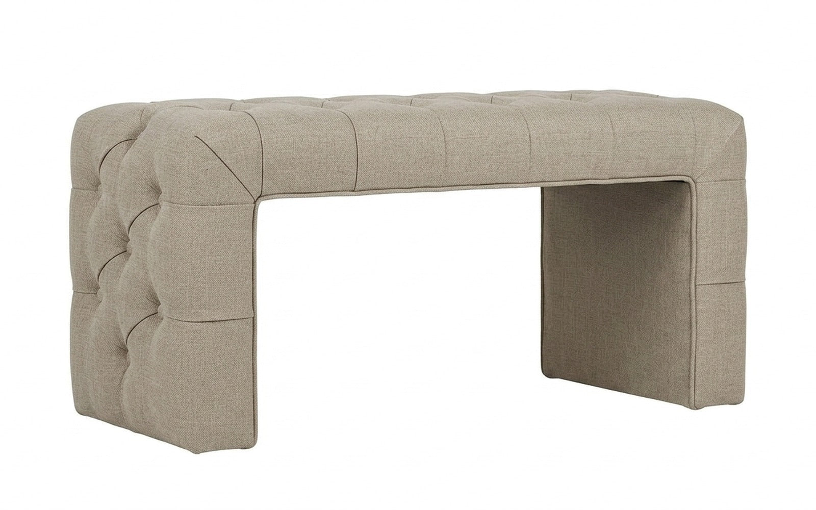 Greta bench in Forte 17 fabric, product photo on white background