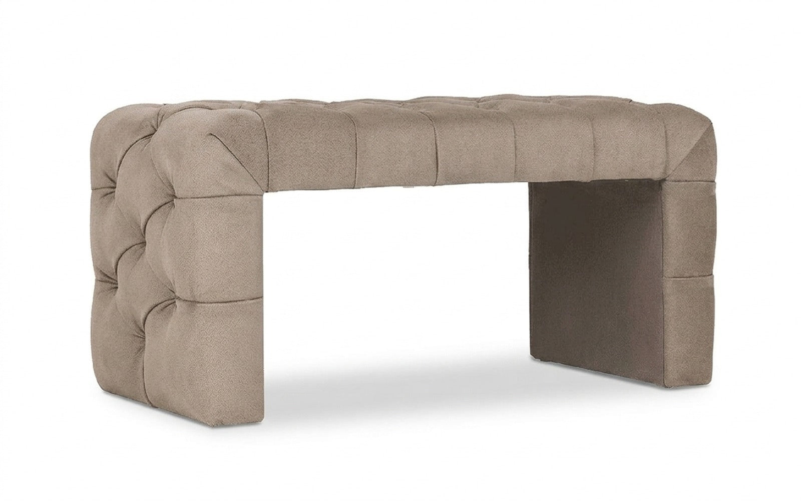 Greta bench in Shammy Sunrise fabric, product photo on white background