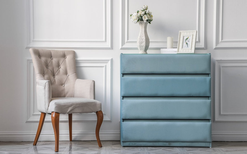 Lorenco dresser in a bedroom interior, view 3