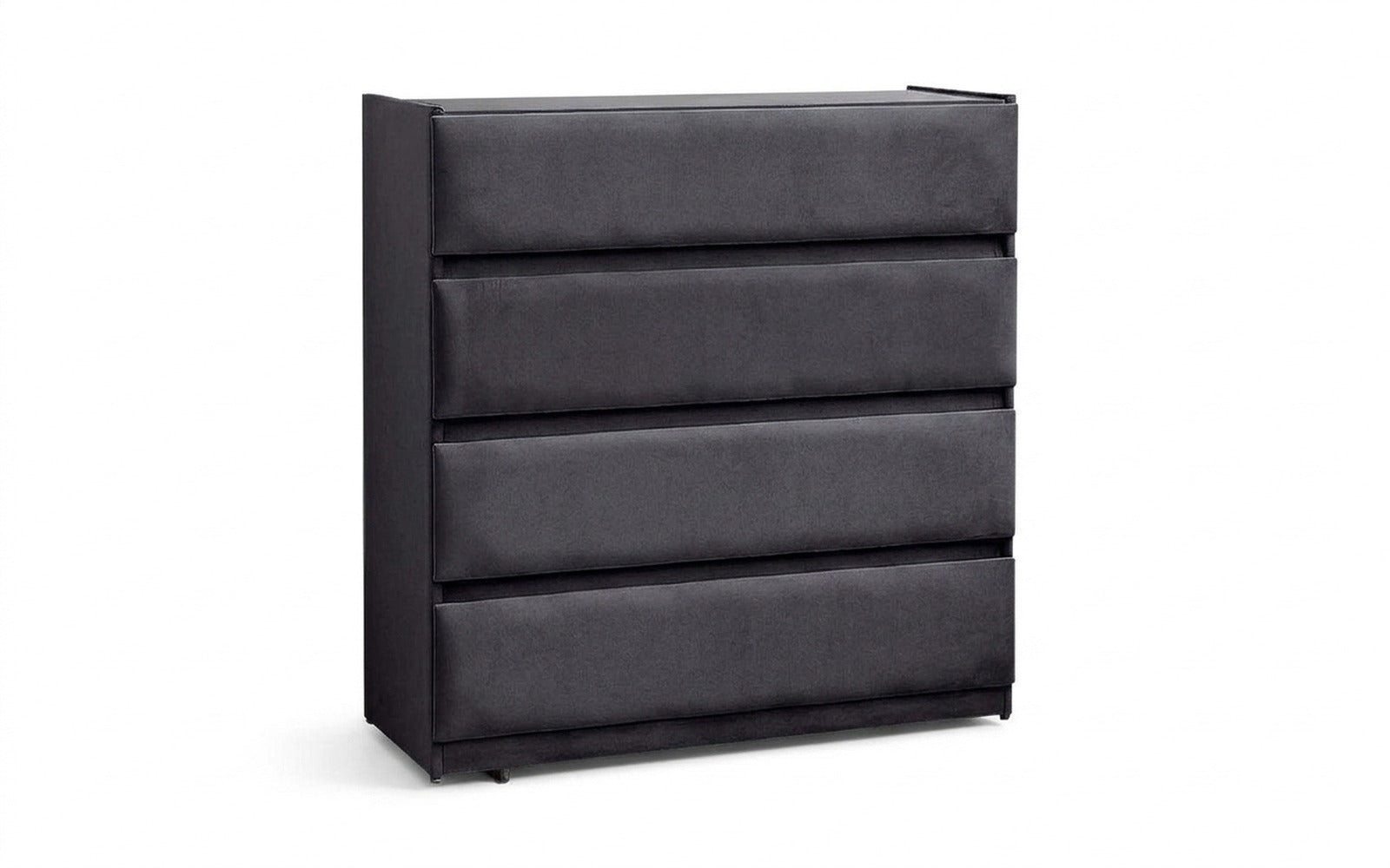 Lorenco dresser in Galaktika Blue fabric, product photo on white background