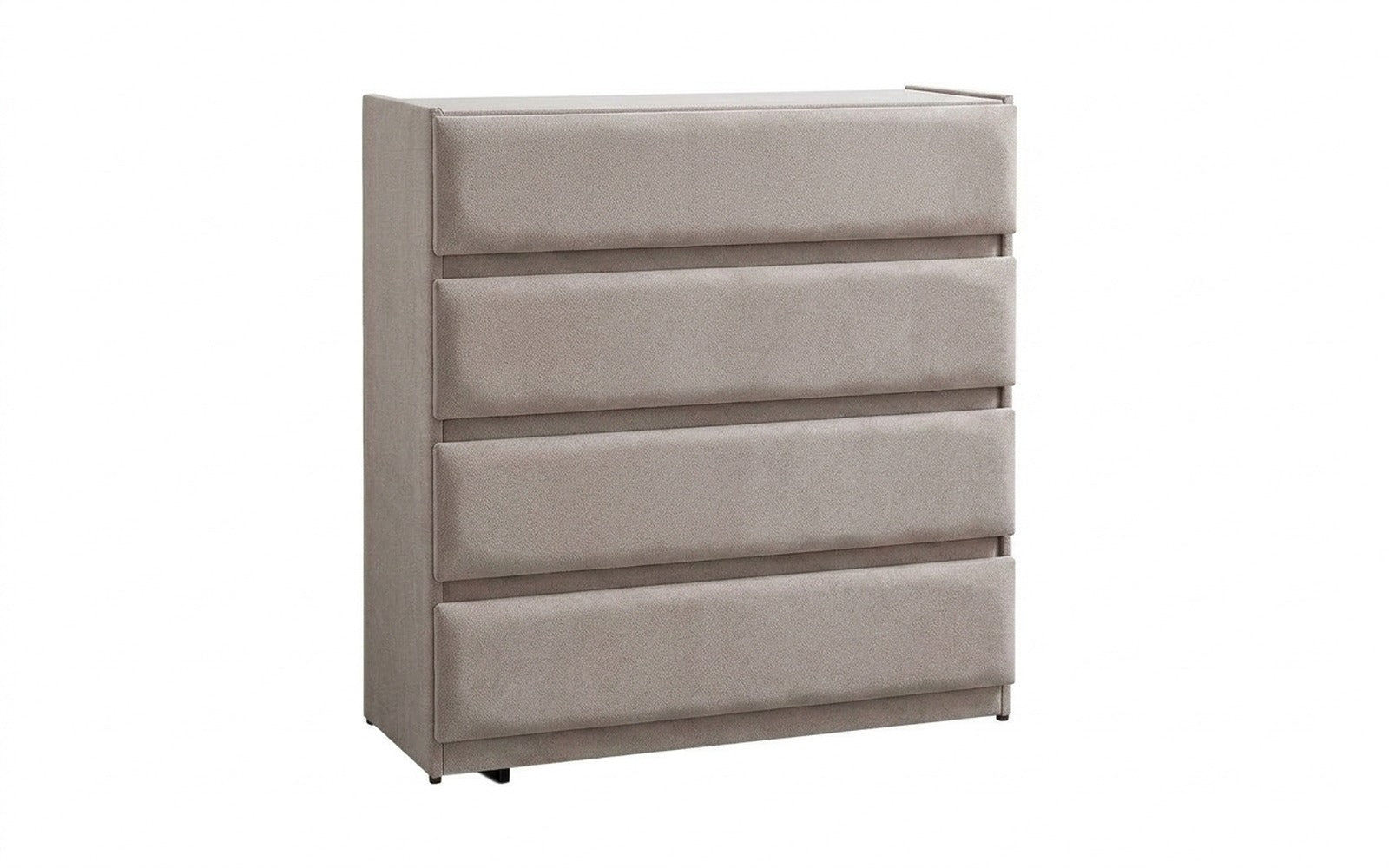Lorenco dresser in Shammy Foggy fabric, product photo on white background