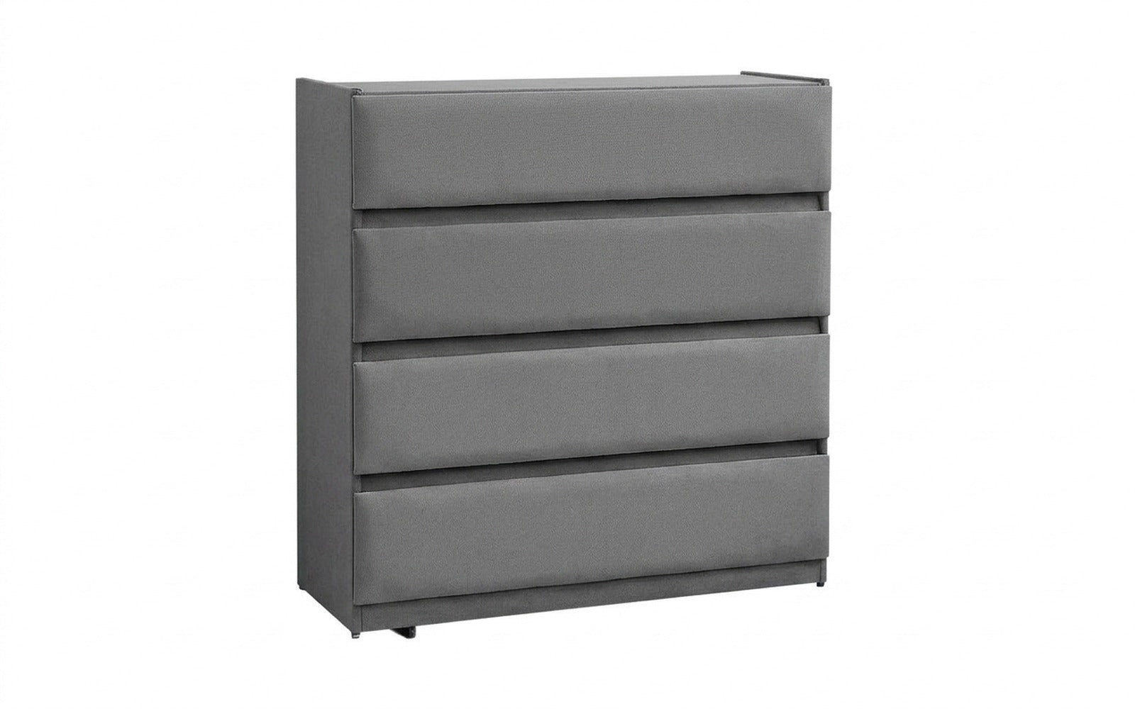 Lorenco dresser in Sky Velvet 08 fabric, product photo on white background